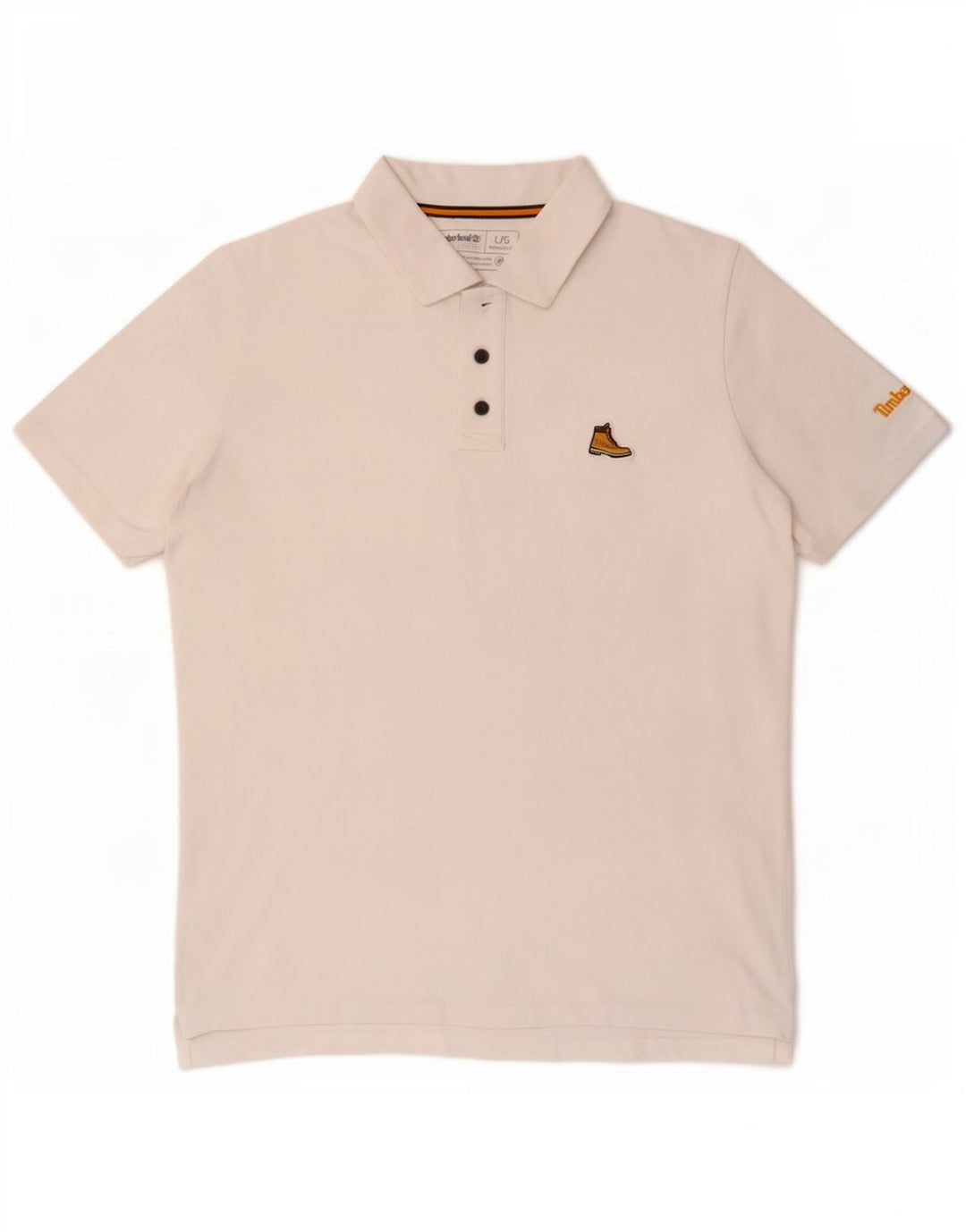 Polo Timberland da uomo vestibilità regolare grande cotone bianco