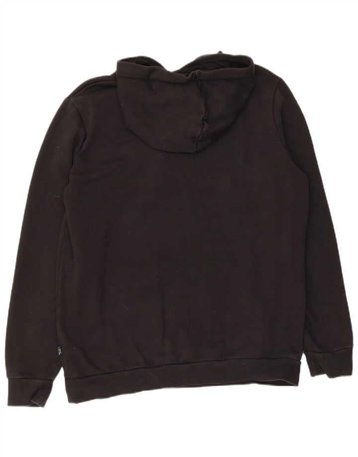 Felpa con cappuccio grafica da uomo Puma, cotone nero medio