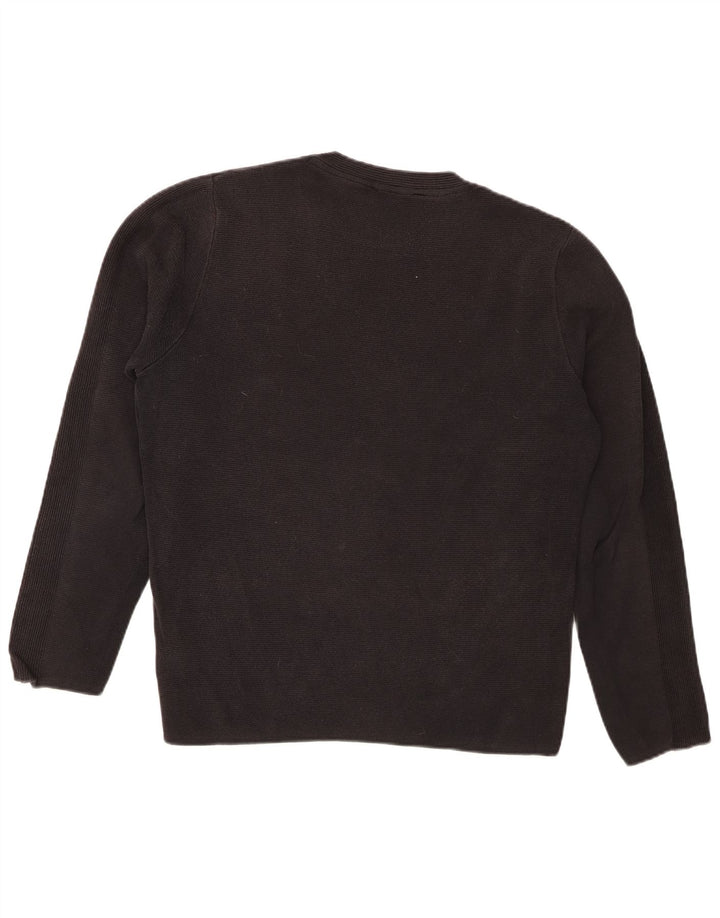 Maglione maglione girocollo da uomo Jack & Jones in cotone nero medio