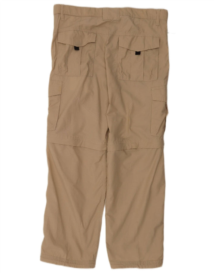 Pantaloni cargo vestibilità regolare da uomo Marks & Spencer W34 L29 cotone beige