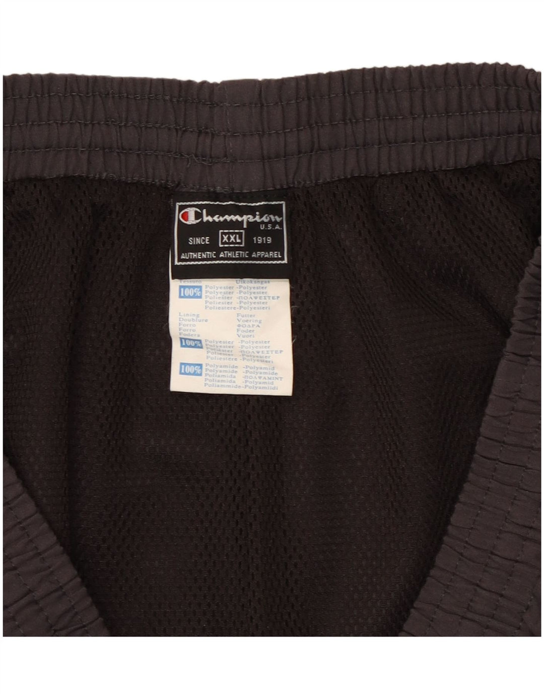 Pantaloni da tuta da uomo Champion 2XL Poliestere nero