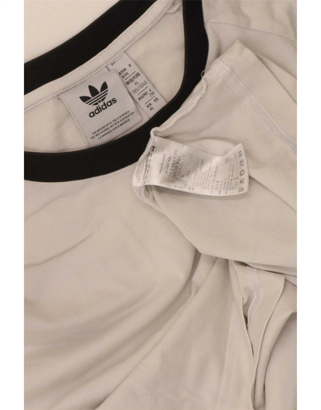 T-shirt da uomo Adidas Top XL in cotone bianco