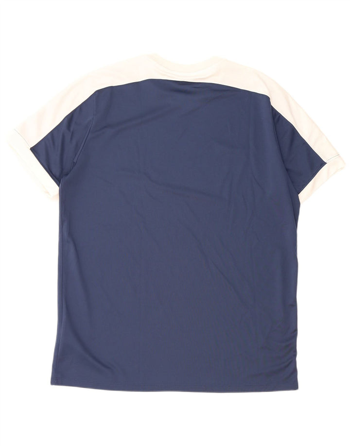 T-shirt Nike Dri Fit da uomo XL XL in poliestere color block blu navy