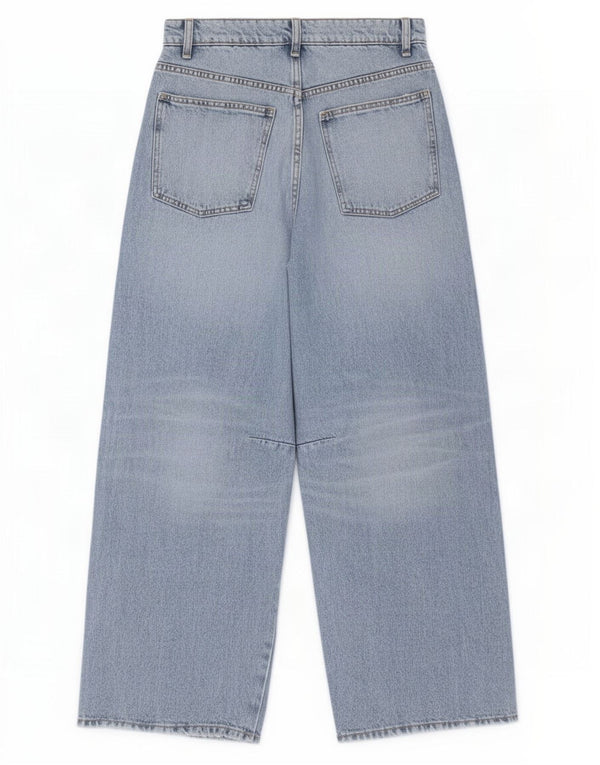 Zara Womens Wide Leg Jeans EU 36 XS W26 L28 Blue