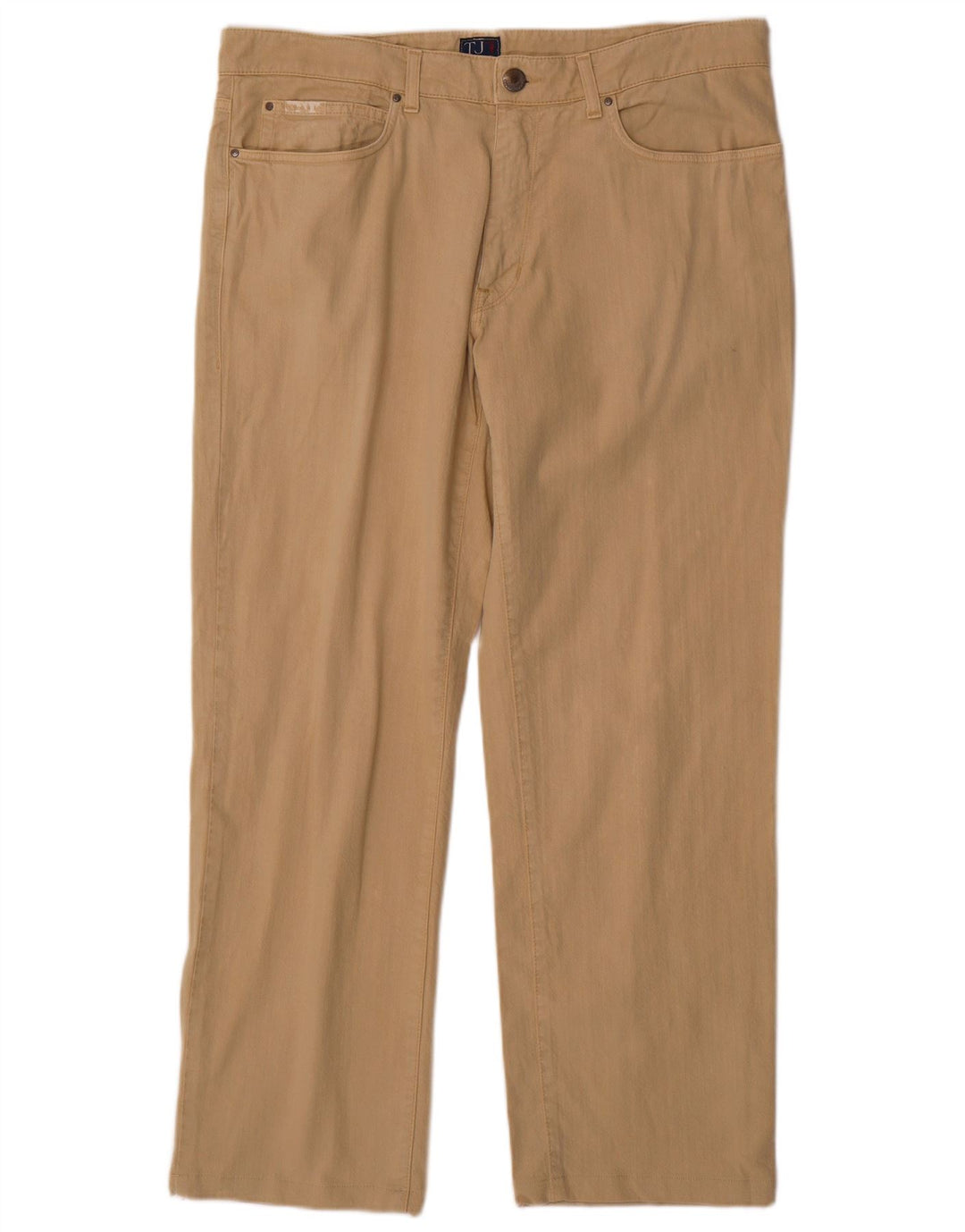 Pantaloni Casual Dritti Uomo TRUSSARDI W38 L29 Cotone Beige