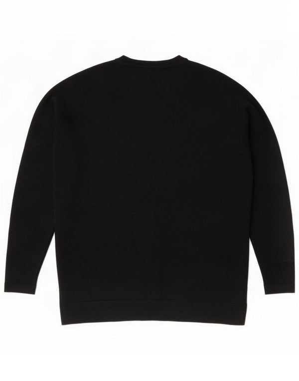 Marks & Spencer maglione girocollo da donna UK 8 Small Nero