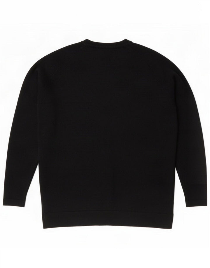 Marks & Spencer maglione girocollo da donna UK 8 Small Nero