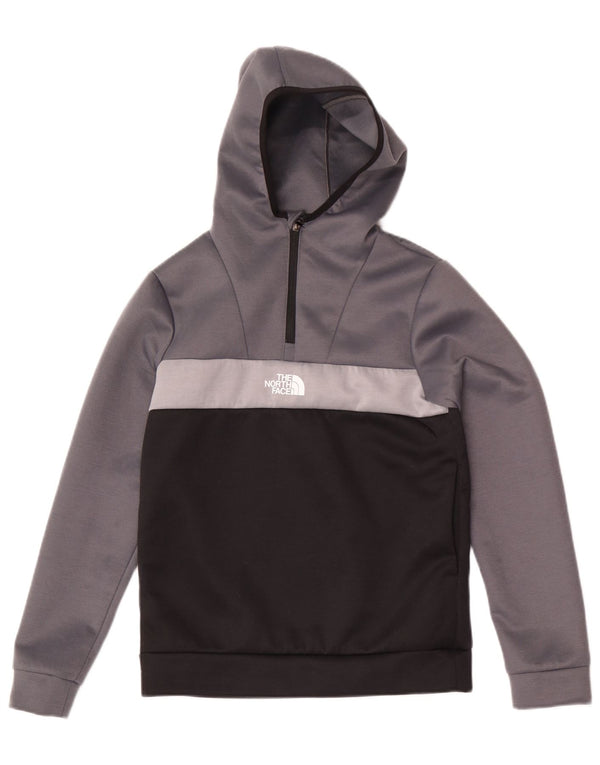 Maglione con cappuccio e zip da bambino The North Face 14-15 anni XL grigio color block