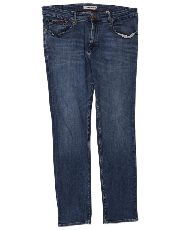 Tommy Hilfiger Uomo Scanton Slim Jeans W36 L32 Cotone Blu