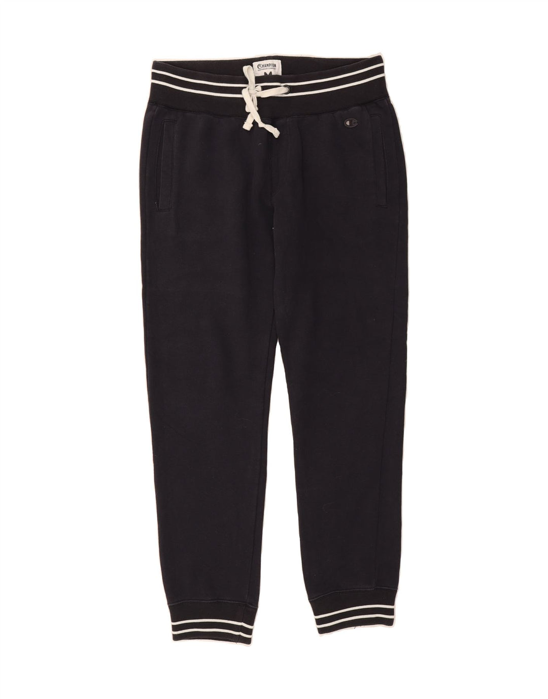CHAMPION Mens Tracksuit Trousers Joggers Medium Navy Blue Vintage Champion and Second-Hand Champion from Messina Hembry 