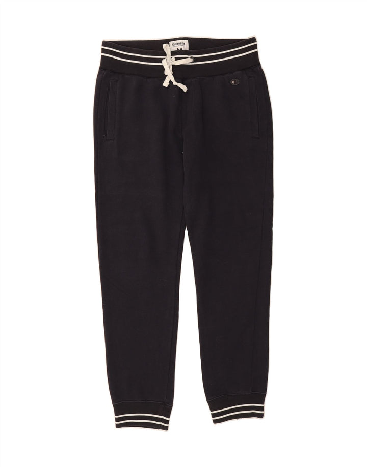 CHAMPION Mens Tracksuit Trousers Joggers Medium Navy Blue Vintage Champion and Second-Hand Champion from Messina Hembry 