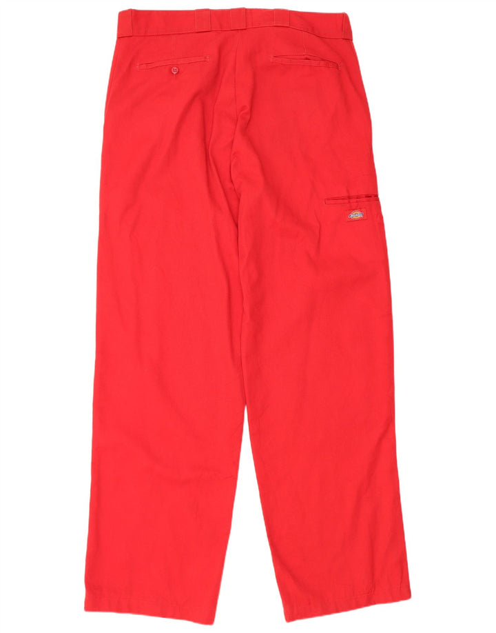 Pantaloni cargo da uomo larghi Dickies W36 L33 poliestere rosso