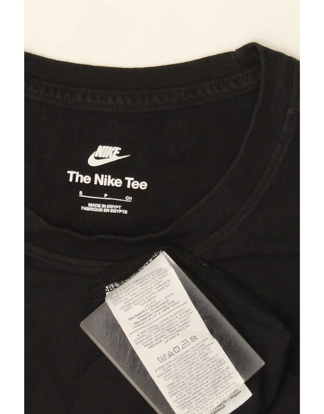 T-shirt Nike da uomo Top Small in cotone nero