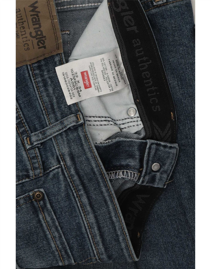 Jeans dritti da uomo Wrangler W32 L34 cotone blu
