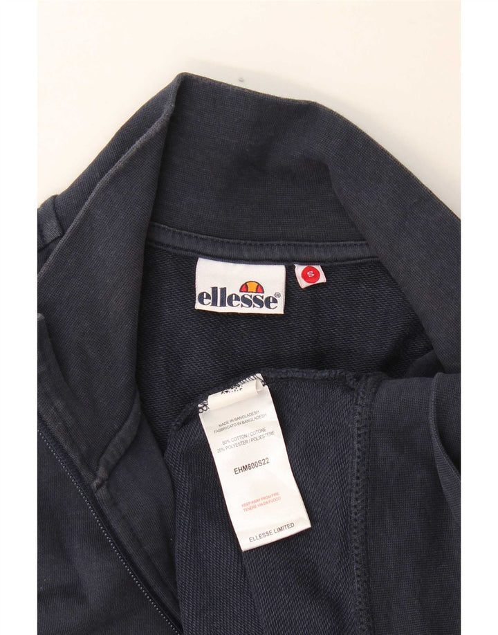 Giacca da ginnastica da uomo Ellesse piccola in cotone color block blu navy