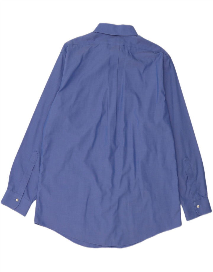 BROOKS BROTHERS Camicia reggente da uomo taglia 16 1/2 grande cotone blu