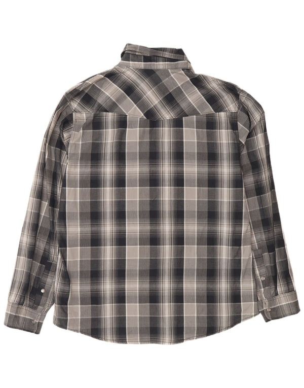 Camicia da uomo Levi's XL in cotone a quadri grigi