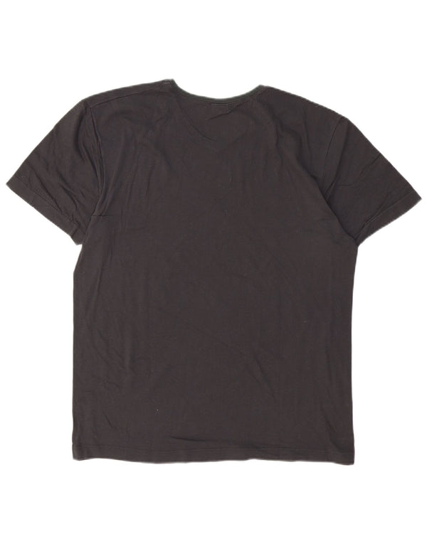 T-shirt Fila da uomo Top in cotone grigio medio