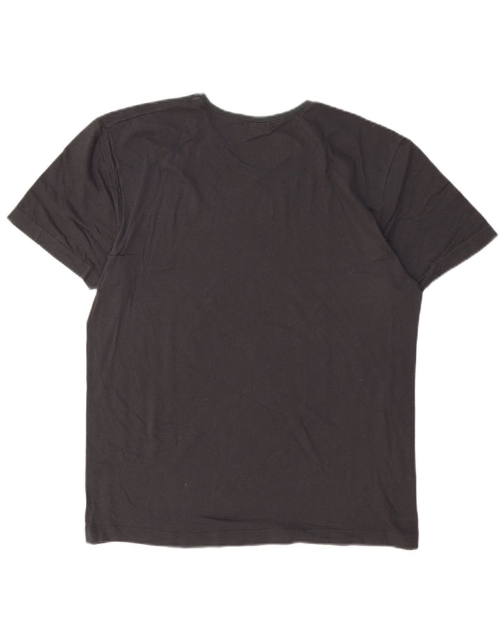 T-shirt Fila da uomo Top in cotone grigio medio
