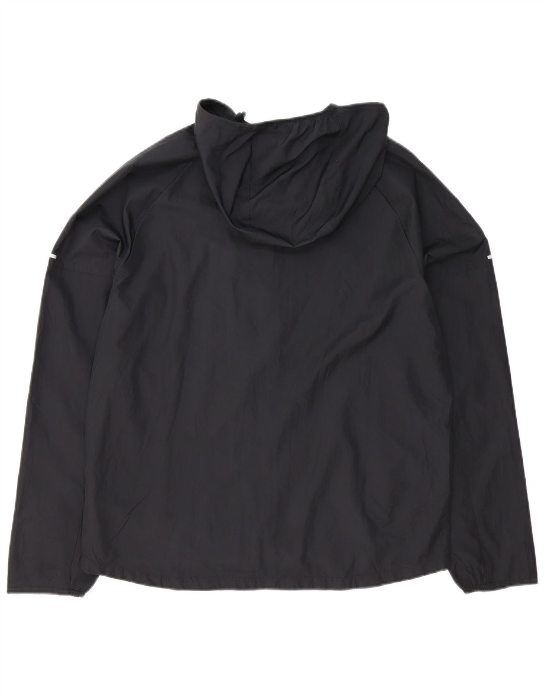 Giacca antipioggia oversize con cappuccio da donna NIKE UK 14 Medium Nero Poliestere