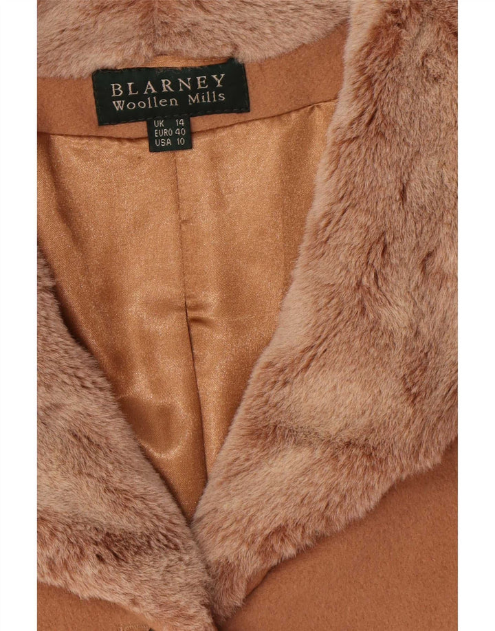 Cappotto da donna Blarney UK 14 grande lana marrone