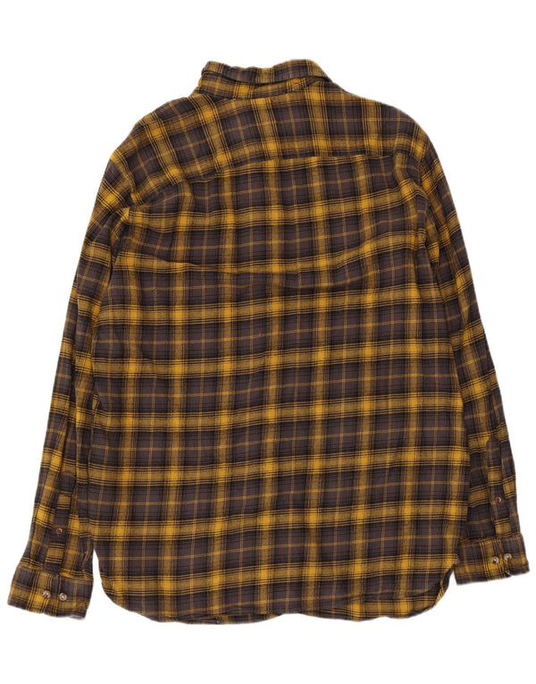 Jack & Jones Camicia da uomo in flanella premium XL in cotone a quadri gialli