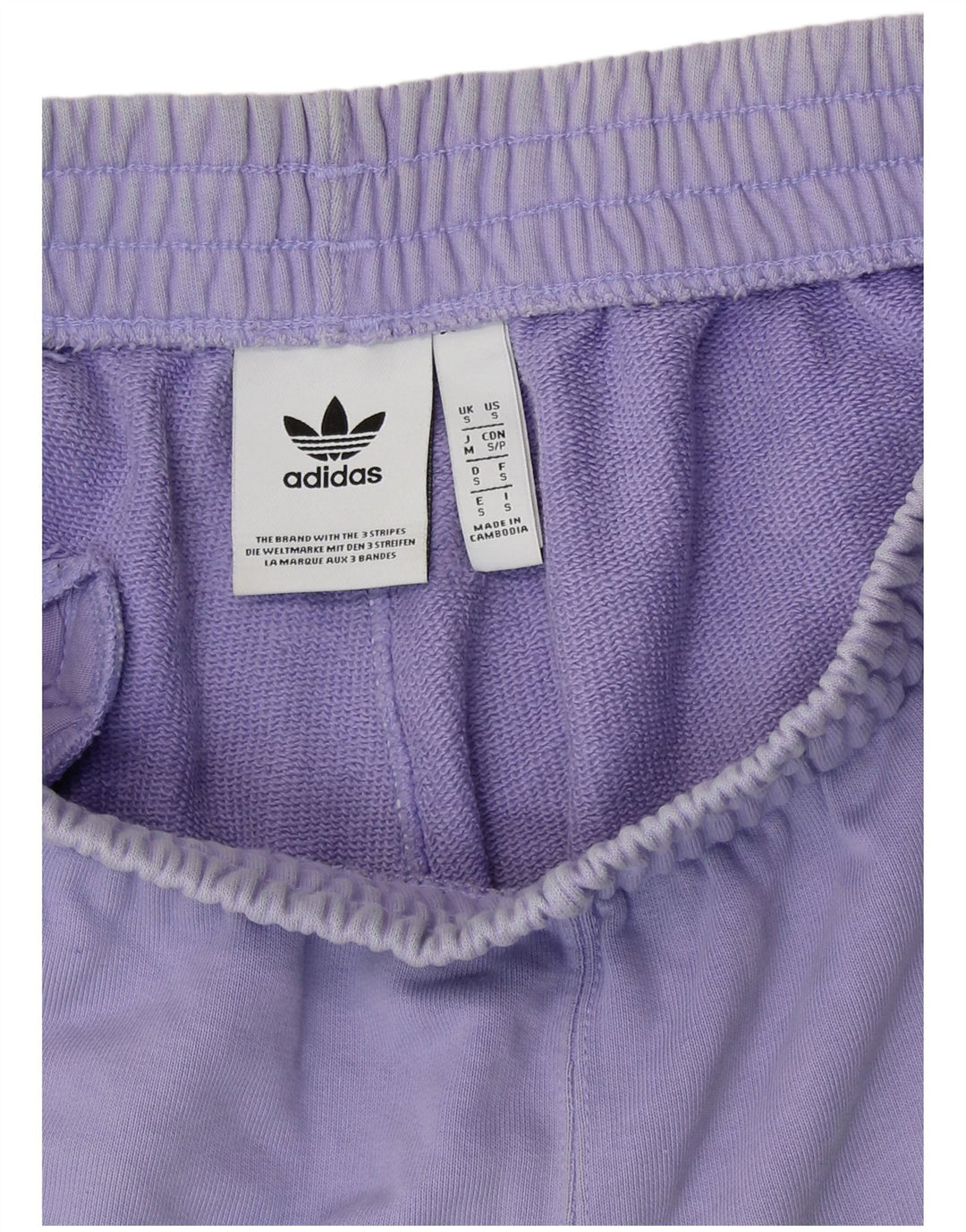 Pantaloncini sportivi ADIDAS da donna UK 10 piccoli cotone viola