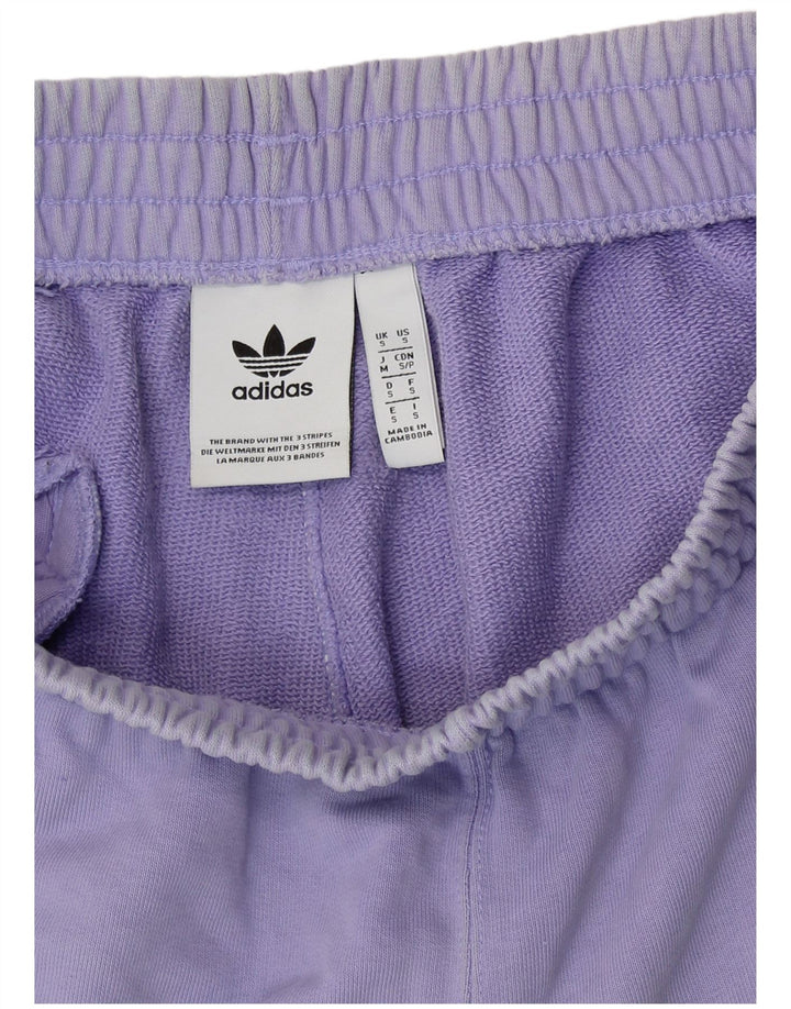 Pantaloncini sportivi ADIDAS da donna UK 10 piccoli cotone viola