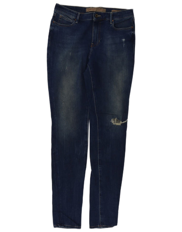 Jeans skinny effetto consumato GUESS da donna W30 L32 cotone blu