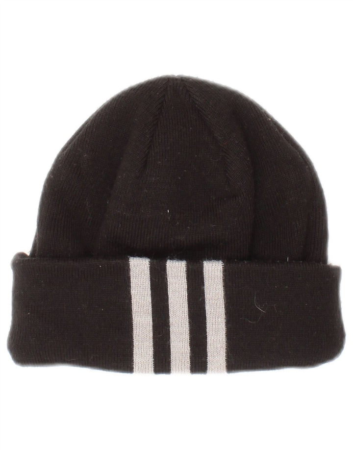 Cappello Beanie Adidas da Ragazzo Taglia Unica Nero a Righe in Poliestere