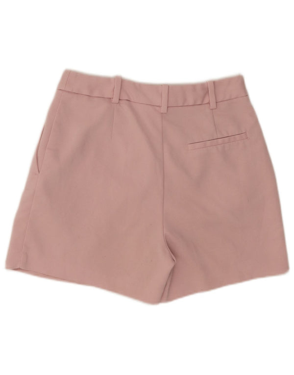 Pantaloncini chino a vita alta da donna Zara piccoli W26 cotone rosa