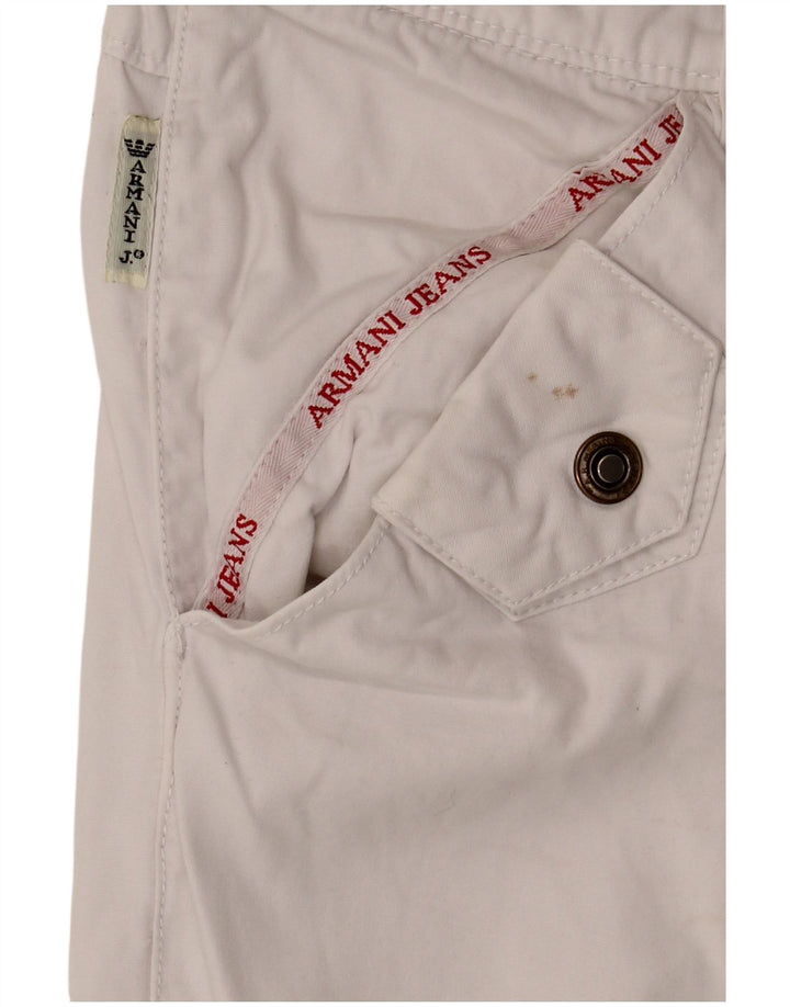 Bermuda da donna Armani W28 cotone bianco medio