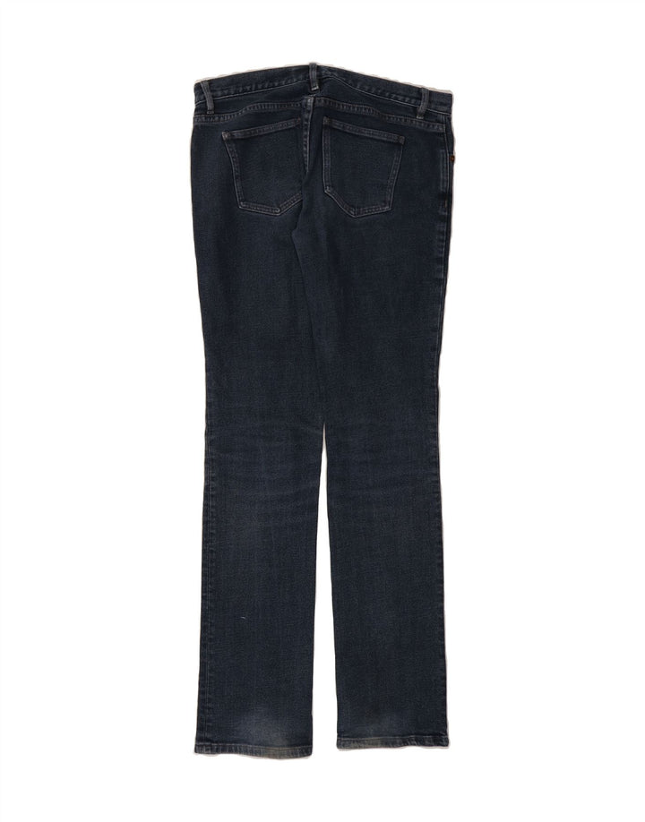 VINTAGE Womens Straight Jeans W28 L35 Navy Blue Cotton Vintage Vintage and Second-Hand Vintage from Messina Hembry 