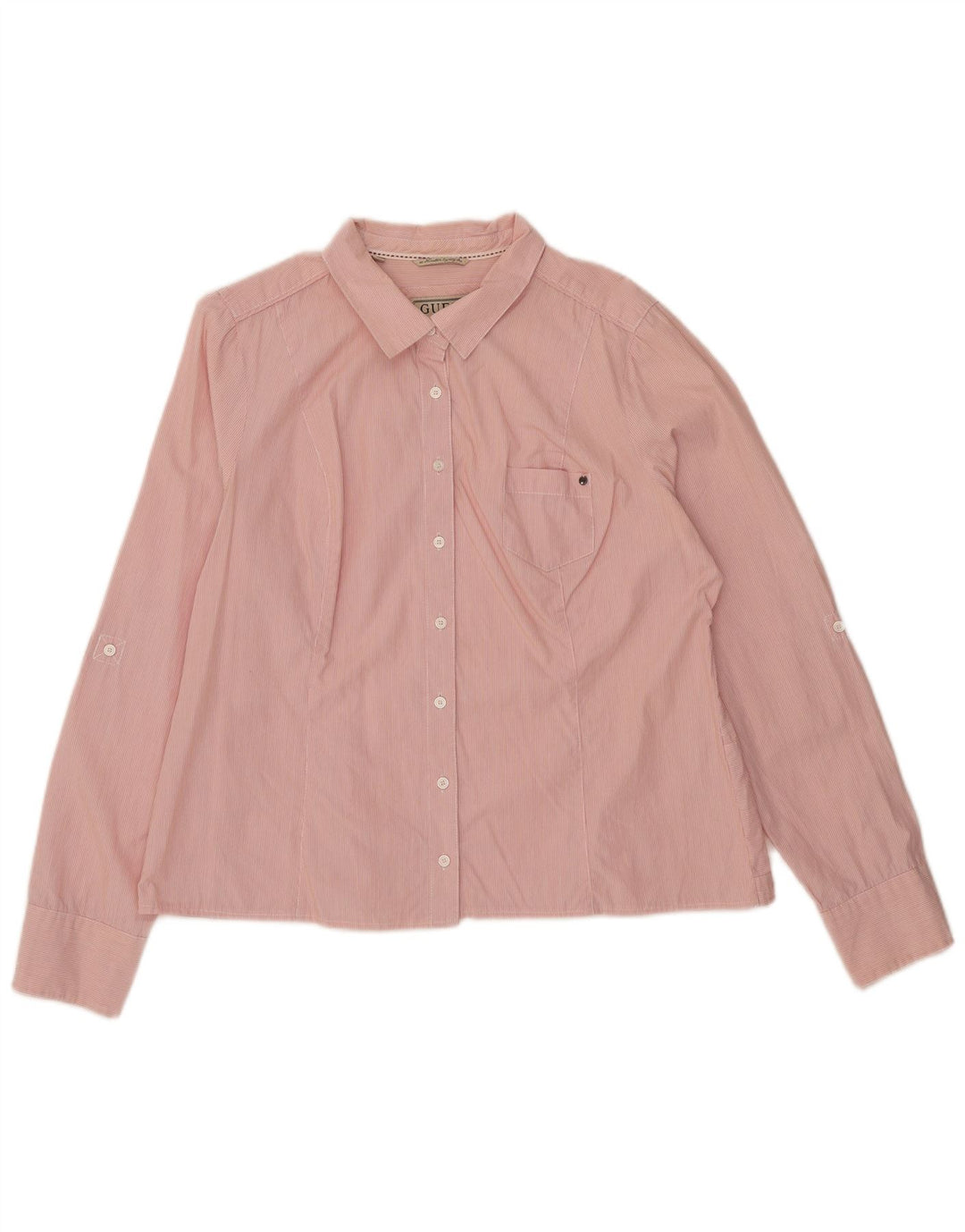 Camicia da donna Guess UK 18 XL Gessato rosa