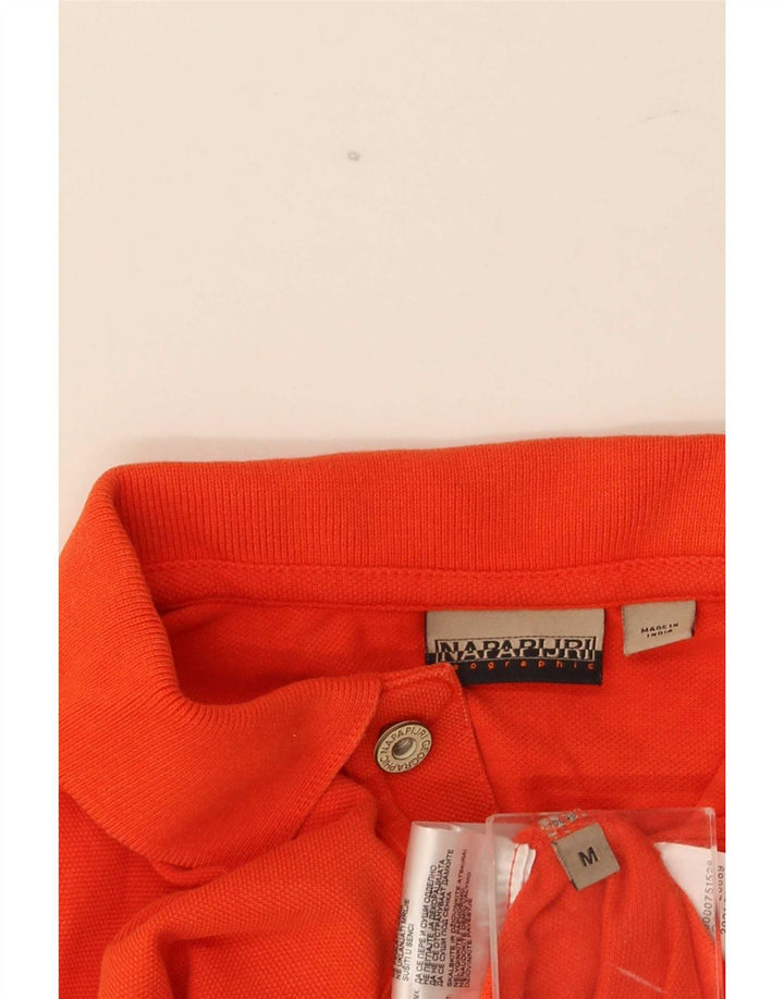 Polo grafica da uomo Napapijri in cotone arancione medio