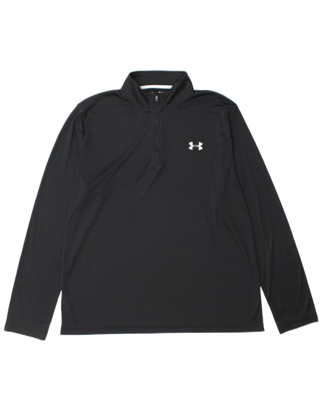 Maglietta Under Armour da uomo Heat Gear con zip e collo pullover XL nera