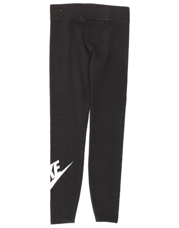 Leggings grafici da donna Nike UK 12 Medium Black Cotton