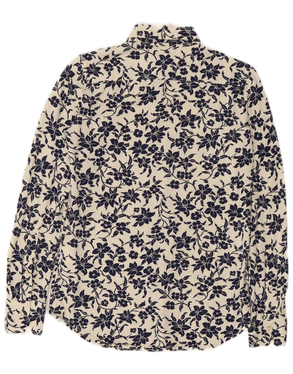 Camicia da uomo Ralph Lauren piccola in cotone floreale bianco