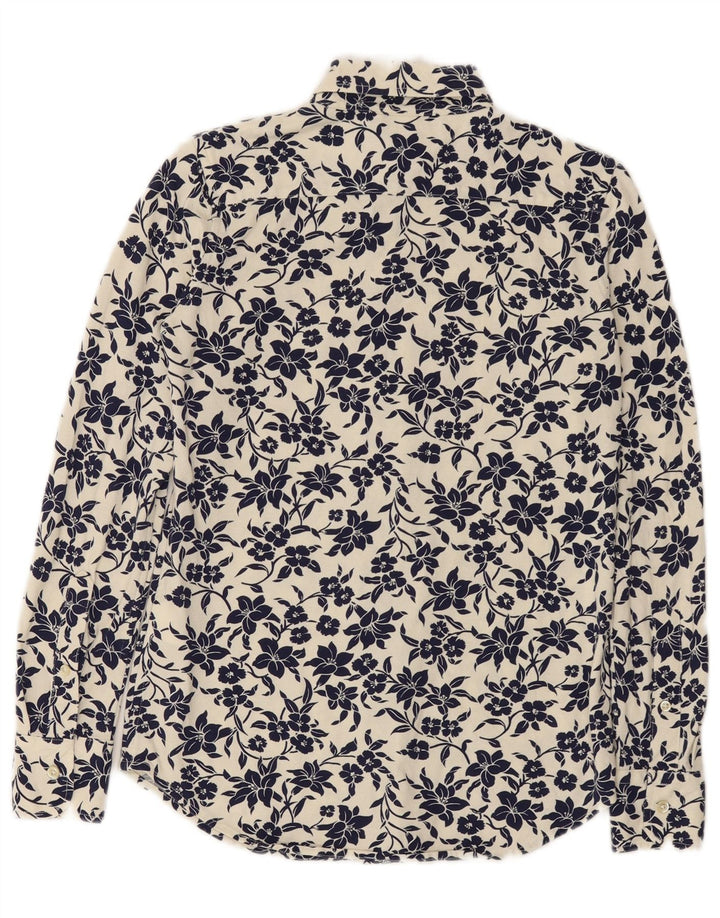Camicia da uomo Ralph Lauren piccola in cotone floreale bianco