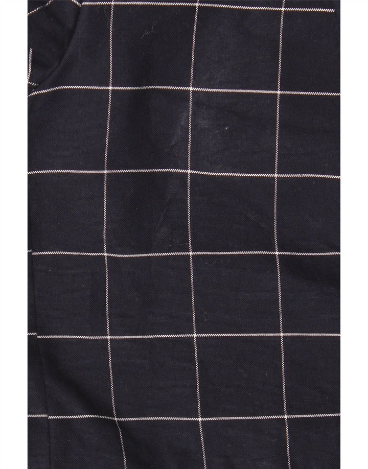 Giacca blazer da uomo a 2 bottoni Zara EU 46 piccola in cotone a quadri blu navy