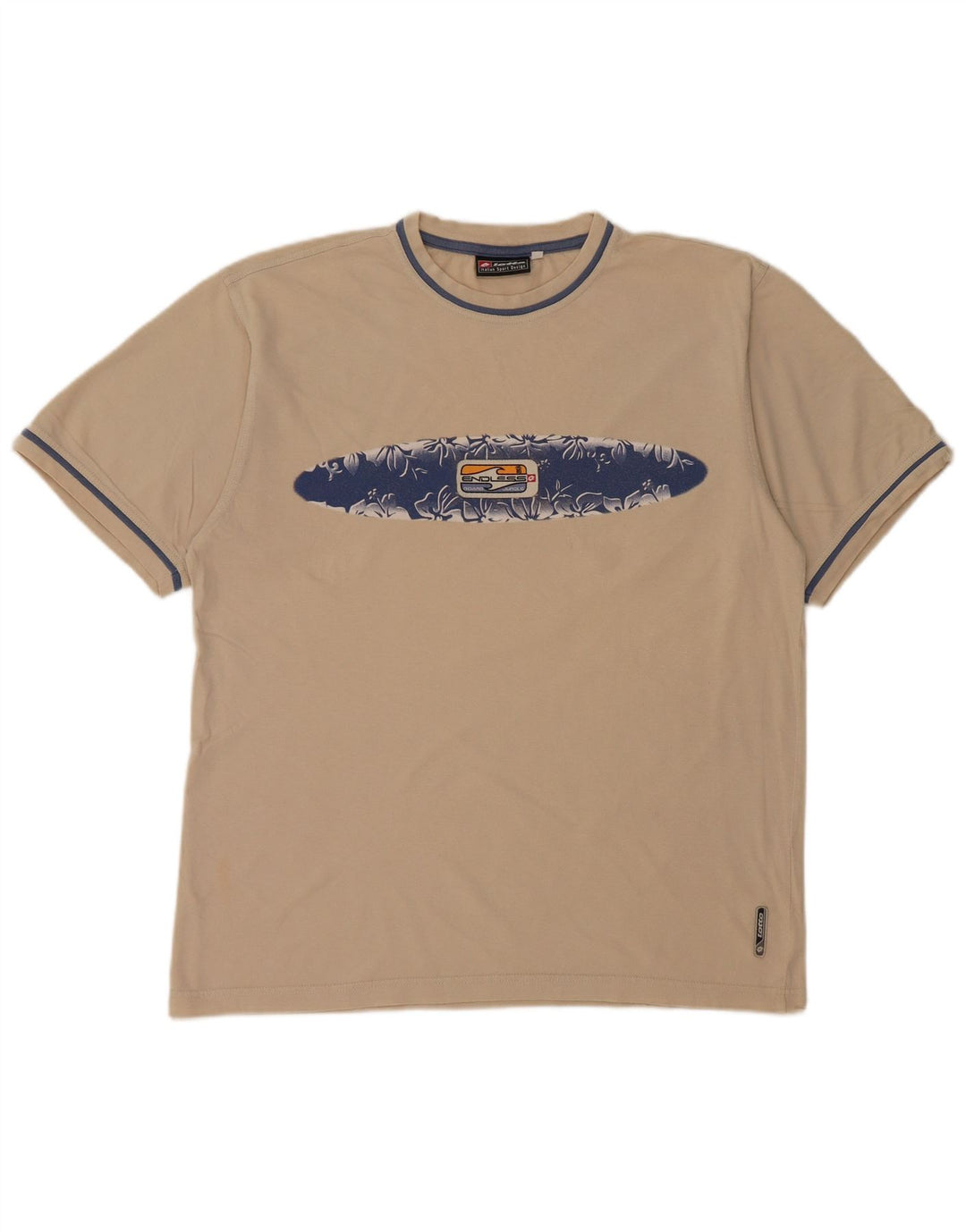 T-shirt grafica da uomo LOTTO Top in cotone beige medio