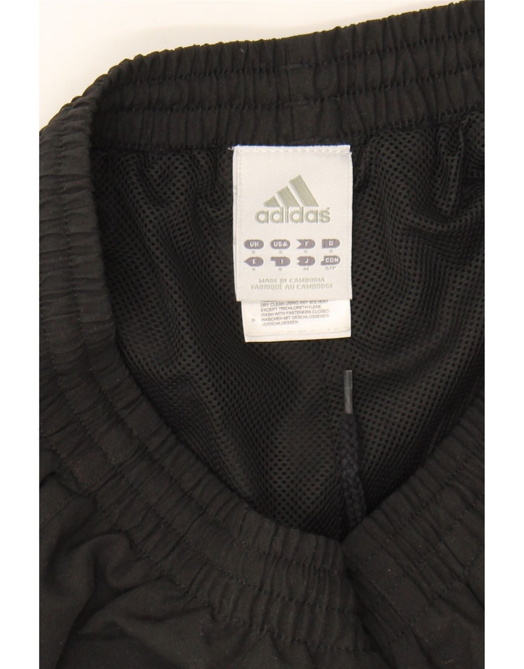 ADIDAS Mens Tracksuit Trousers Joggers Small  Black Polyester Vintage Adidas and Second-Hand Adidas from Messina Hembry 