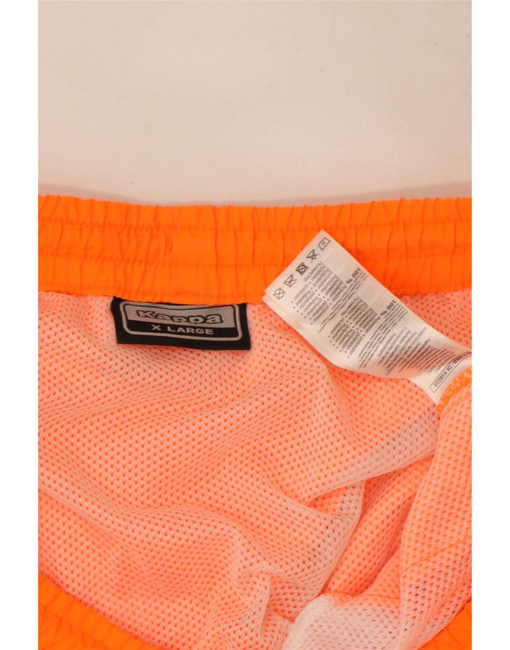 Pantaloncini da bagno grafici da uomo Kappa XL arancione poliestere