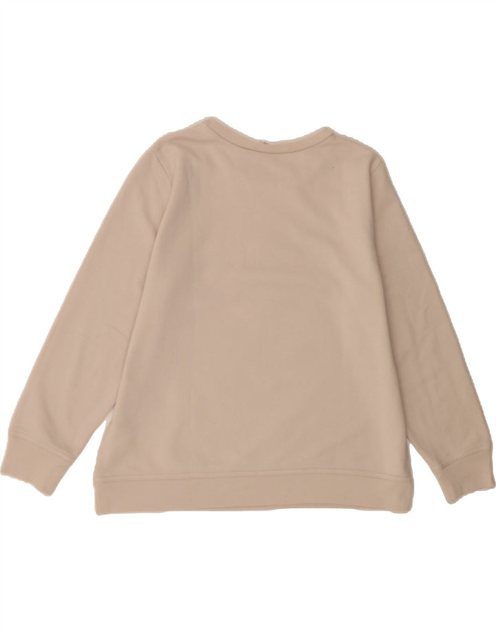GAP Womens Graphic Sweatshirt Jumper UK 16 Large Beige Cotton Vintage Gap and Second-Hand Gap from Messina Hembry 