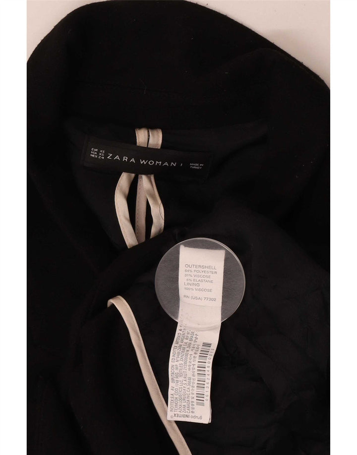 Giacca blazer oversize a 1 bottone da donna Zara UK 6 XS poliestere nero