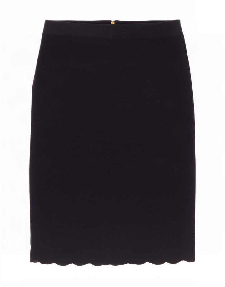 Gonna dritta da donna Phase Eight UK 12 media W32 poliestere blu navy