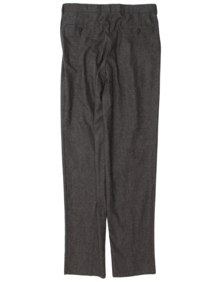 Pantaloni da completo da uomo Basile IT 48 Medium W32 L37 Lana grigia