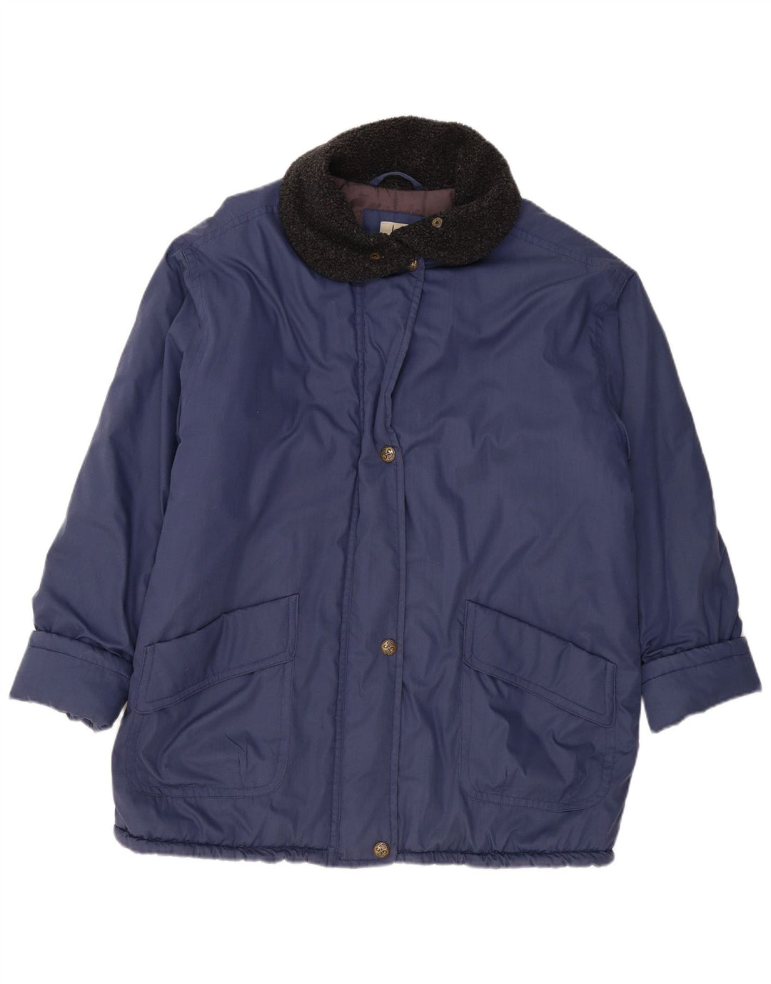 Giacca a vento da donna VINTAGE UK 20 2XL poliestere blu navy