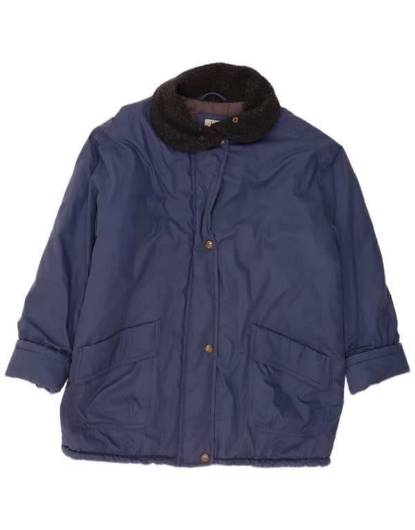 Giacca a vento da donna VINTAGE UK 20 2XL poliestere blu navy