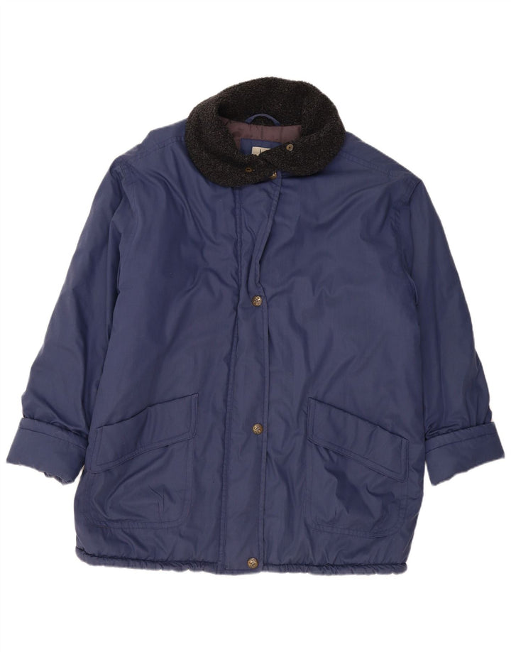 Giacca a vento da donna VINTAGE UK 20 2XL poliestere blu navy